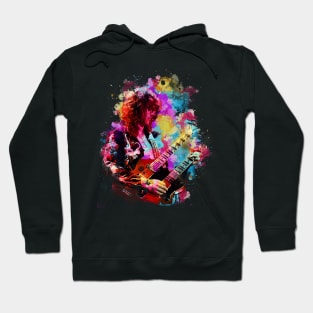 Jimmy Page - Watercolor Illustration Hoodie